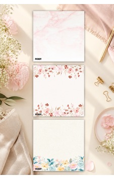 Çiçek Bloknot - 9 9 Cm Ebat- 50 Yaprak - Notepad - Memopad - Çizgisiz Not Kağıdı- To Do List - 3593 Çiçek Bloknot - 9 9 Cm Ebat- 50 Yaprak - Notepad - Memopad - Çizgisiz Not Kağıdı- To Do List - 3593