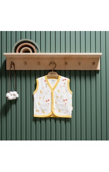 Tiffany Baby & Kids Tiffany Baby Strawberry Organik Theme Yelek 45005 Ekru Tiffany Baby & Kids Tiffany Baby Strawberry Organik Theme Yelek 45005 Ekru