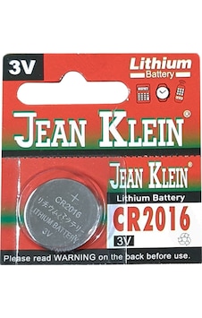 Jean Klein CR2016 Lityum Kartela Düğme Pil Jean Klein CR2016 Lityum Kartela Düğme Pil