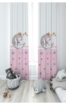 Mekta Home Bebek Ve Çocuk Odası Ayda Oturan Prenses Kız Desenli Pembe 2 Kanat Fon Perde Mekta Home Bebek Ve Çocuk Odası Ayda Oturan Prenses Kız Desenli Pembe 2 Kanat Fon Perde