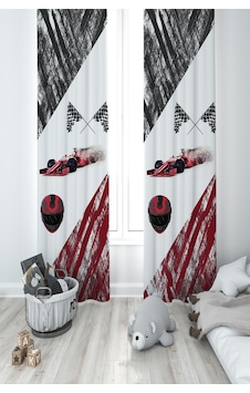 Mekta Home Bebek Ve Çocuk Odası Formula Desenli 2 Kanat Fon Perde Mekta Home Bebek Ve Çocuk Odası Formula Desenli 2 Kanat Fon Perde