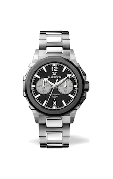 Warren Marrison Mr25005-c Quartz Erkek Kol Saati Gümüş - Siyah Warren Marrison Mr25005-c Quartz Erkek Kol Saati Gümüş - Siyah