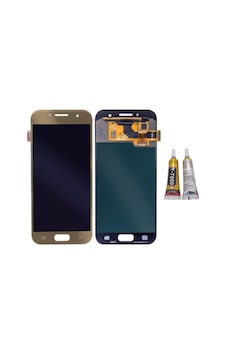 Te Samsung Uyumlu A7 2017 A720f Lcd Ekran Gold + B7000 Te Samsung Uyumlu A7 2017 A720f Lcd Ekran Gold + B7000