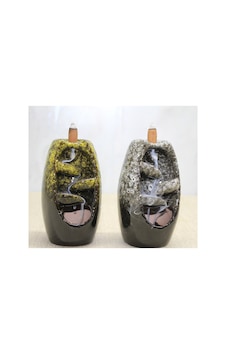 3 Adet Seramik Geri Akış Tütsülük Backflow Incense Holder, Seramik Tütsü Brülörü Model Alk4437 13x7 Cm 3 Adet Seramik Geri Akış Tütsülük Backflow Incense Holder, Seramik Tütsü Brülörü Model Alk4437 13x7 Cm