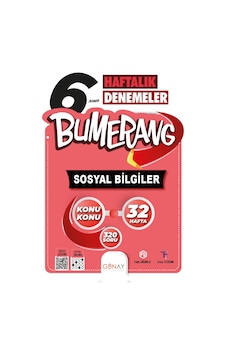 6. Sınıf Bumerang 32 Haftalık Sosyal Bilgiler Denemeleri - Emre Tezcan - Günay Yayıncılık 6. Sınıf Bumerang 32 Haftalık Sosyal Bilgiler Denemeleri - Emre Tezcan - Günay Yayıncılık