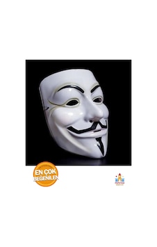 V For Vandetta Beyaz Maske - Partiler İçin Özel Tasarım Maske Diğer V For Vandetta Beyaz Maske - Partiler İçin Özel Tasarım Maske Diğer
