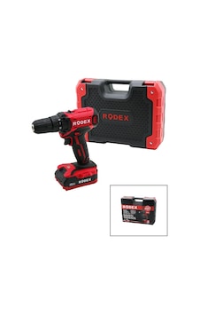 Rodex Rdx-3365 2 Kademe Hız Ve Vitesli Şarjlı Matkap Çift Batarya, 19 Parça Uçlu Rodex Rdx-3365 2 Kademe Hız Ve Vitesli Şarjlı Matkap Çift Batarya, 19 Parça Uçlu