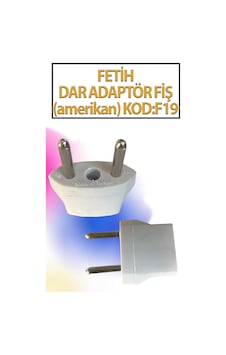 1 Adet Amerikan Fiş Adaptör Çevirici Amerikan-türk Çevirici Priz Adaptör Dar Kalıp