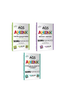 Yediiklim 2025 Meb Ags Ahenk Serisi Eğitimin Temelleri Türk Milli Eğitim Sistemi Mevzuat Ve Anayasa Tamamı Çözümlü Soru Bankası Seti 3 Kitap