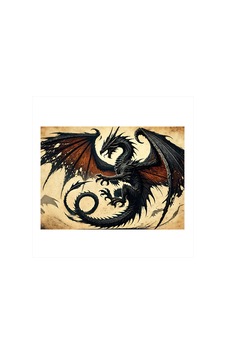 Ejderhanın Dansı Desenli Mdf Tablo Ejderhanın Dansı Desenli Mdf Tablo