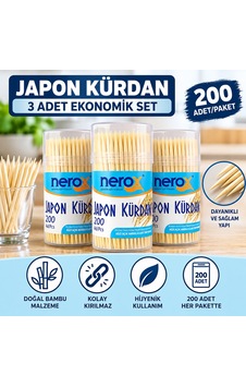 Nero Japon Kürdan 3 Paket - 9081511580022