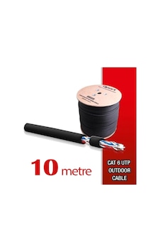 Qport Yüksek Bakır Utp 23Awg 0.58 MM Dış Ortam Cat6 Outdoor Kablo 10 Metre Qport Yüksek Bakır Utp 23Awg 0.58 MM Dış Ortam Cat6 Outdoor Kablo 10 Metre