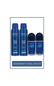 Watsons Cool Men 48 Saat Etkili Roll-on 50 Ml 2x Ve Chill Blue Erkek Deodorant 150 Ml X2 Watsons Cool Men 48 Saat Etkili Roll-on 50 Ml 2x Ve Chill Blue Erkek Deodorant 150 Ml X2