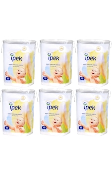 Ipek Maxi Bebek Temizleme Pamuğu 6 X 60'Lı Adet Ipek Maxi Bebek Temizleme Pamuğu 6 X 60'Lı Adet