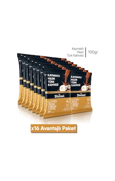 Shazel Hazır Türk Kahvesi Kaymaklı 100 Gr 16 Paket Shazel Hazır Türk Kahvesi Kaymaklı 100 Gr 16 Paket