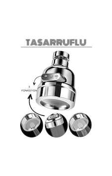 Modacar 3 Fonksiyonlu Tasarruflu Musluk Başlığı Krom