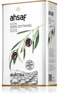 Ahsaf Soğuk Sıkım Naturel Sızma Zeytinyağı Teneke 3 L Ahsaf Soğuk Sıkım Naturel Sızma Zeytinyağı Teneke 3 L