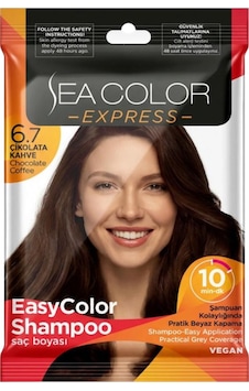Sea Color Express Amonyaksız Şampuan Saç Boyası 30 Ml 6.7 Numara Çikolata Kahve Sea Color Express Amonyaksız Şampuan Saç Boyası 30 Ml 6.7 Numara Çikolata Kahve
