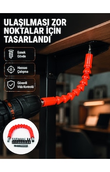 Dmax Esnek Şaftlı Matkap Bits Uç Seti 12 Parça Vida Montaj Ve Tamir Seti 01813826 Dmax Esnek Şaftlı Matkap Bits Uç Seti 12 Parça Vida Montaj Ve Tamir Seti 01813826