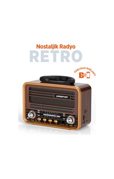 Polosmart Fs121 Nostaljik Radyo Bluetooth 5.3 Fm Am Sw Usb Tf Kart Girişli Şarjlı Retro Radyo Polosmart Fs121 Nostaljik Radyo Bluetooth 5.3 Fm Am Sw Usb Tf Kart Girişli Şarjlı Retro Radyo