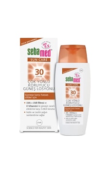 Sebamed Sun Care SPF 50+ UVA/UVB Filtresi ve E Vitamini Üçlü Yüksek Koruma Çok Yönlü Güneş Losyonu 150 ML Sebamed Sun Care SPF 50+ UVA/UVB Filtresi ve E Vitamini Üçlü Yüksek Koruma Çok Yönlü Güneş Losyonu 150 ML