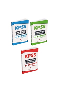 2026 Kpss Genel Kültür 3'lü Deneme Seti - Tarih, Coğrafya Ve Vatandaşlık