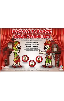Ahşap Hacivat – Karagöz Gölge Oyun Seti – Tiyatro Oyunu