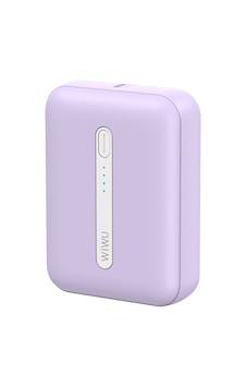 Wiwu Wi-p033 Led Işık Göstergeli 10000 mah Taşınabilir Mini Powerbank Mor