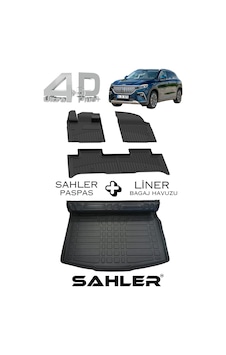 TOGG T10X Uyumlu SAHLER 4.5D PRO Premium Oto Paspas ve LİNER Marka 3D Kulaklı Bagaj Havuzu TOGG T10X Uyumlu SAHLER 4.5D PRO Premium Oto Paspas ve LİNER Marka 3D Kulaklı Bagaj Havuzu