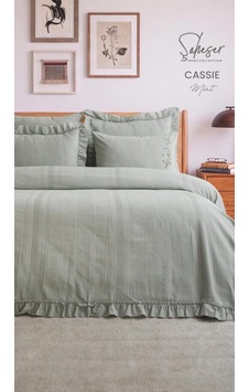 Şaheser Home Collection Yatak Örtüsü Çift Kişilik Cassie Mint Çok Renkli Şaheser Home Collection Yatak Örtüsü Çift Kişilik Cassie Mint Çok Renkli