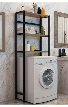 Cosargroup Çamaşır Makinesi Üstü Düzenleyici Raf Banyo Dolabı Rafı Makina Üstü Dolap Raf Ceviz Cosargroup Çamaşır Makinesi Üstü Düzenleyici Raf Banyo Dolabı Rafı Makina Üstü Dolap Raf Ceviz