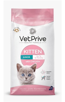 Vet Prive Kitten Tavuklu Yavru Kedi Maması 10 KG Vet Prive Kitten Tavuklu Yavru Kedi Maması 10 KG