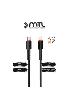 30w Pd Type-c To Lightning Örgülü Hızlı Şarj Ve Data Kablosu 1 Metre Siyah Mt2118 30w Pd Type-c To Lightning Örgülü Hızlı Şarj Ve Data Kablosu 1 Metre Siyah Mt2118
