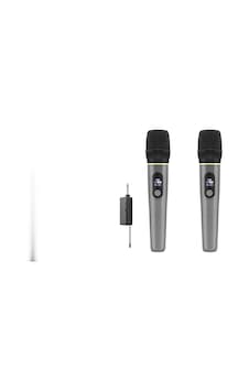 Kablosuz Uhf Mikrofon Seti 2 Adet 6.35 Mm - Gri Kablosuz Uhf Mikrofon Seti 2 Adet 6.35 Mm - Gri