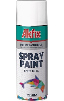 Akfix Akrilik Sprey Boya 400Ml Parlak Beyaz Akfix Akrilik Sprey Boya 400Ml Parlak Beyaz