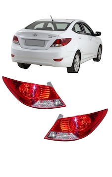 Hyundai Accent Blue Arka Stop Lambası Sağ Sol Takım Halinde Hyundai Accent Blue Arka Stop Lambası Sağ Sol Takım Halinde