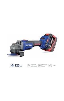Exen EN 456 ATS 21V 6 AH 125 MM Kömürsüz Şarjlı Avuç Taşlama Exen EN 456 ATS 21V 6 AH 125 MM Kömürsüz Şarjlı Avuç Taşlama