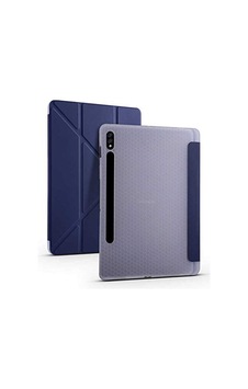 Aksesuarcim S7 Fe Lte Smt737 T736 T733 T730 İle Uyumlu Kılıf Silikon Yumuşak Kalem Bölmeli Esnek 4 Farklı Stand Olabilen Tablet Kılıfı Lacivert Sku: Zeusb0g71651yl Arka Kapak