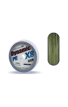 Captain Dynamic Soft Pe 8 Örgü İp Misina 100mt Yeşil Standart - 0.45 Mm Captain Dynamic Soft Pe 8 Örgü İp Misina 100mt Yeşil Standart - 0.45 Mm