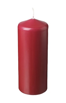 Ikea Fenomen 19 Cm Blok Mum Kırmızı 70 Saat Yanma Süresi