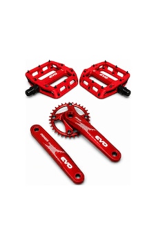 Aziyah Bisiklet 34t Aynakol Ve Bisiklet Evo Çivili Platform Pedal Seti Aynakol Çivili Pedal, One Size