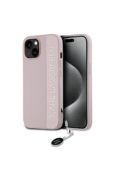 Apple Uyumlu iPhone 14 Kılıf Karl Lagerfeld Lisanslı Anahtarlıklı Taşlı Kl Yazılı Saffiano Rhinestones Pembe Apple Uyumlu iPhone 14 Kılıf Karl Lagerfeld Lisanslı Anahtarlıklı Taşlı Kl Yazılı Saffiano Rhinestones Pembe