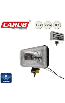 2 Adet Carub Sis Lambası Comet 450 15x8.5x7cm Kapaklı Sis Farı