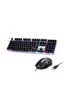 Kablolu Q Klavye Mouse Set Led, Mm, Oyuncu, Siyah - H837q Kablolu Q Klavye Mouse Set Led, Mm, Oyuncu, Siyah - H837q