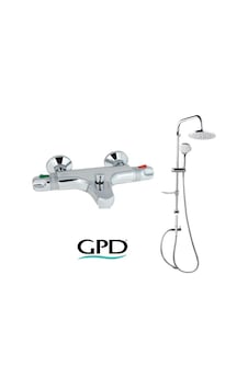Gpd Termostatik Tbb01 Banyo Bataryası + Dst19-2 Robot Duş Seti Krom