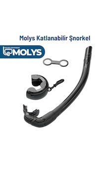 Molys Katlanabilir Şnorkel Hafif, Taşınabilir Ve Konforlu Kullanım Yer Kaplamaz Siyah Molys Katlanabilir Şnorkel Hafif, Taşınabilir Ve Konforlu Kullanım Yer Kaplamaz Siyah