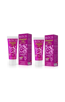 Rocs Junior 6 - 12 Yaş Orman Meyveleri Aromalı Çocuk Diş Macunu 60 ML x 2