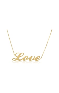 Sarepirlanta 14 Ayar Altın Love Kolye Sarepirlanta 14 Ayar Altın Love Kolye