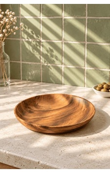 Akasya Ahşap Yayvan Sunum Tabağı 20 Cm - Yuvarlak Mezelik Zeytinlik Çerezlik Servis Çanağı Kase Akasya Ahşap Yayvan Sunum Tabağı 20 Cm - Yuvarlak Mezelik Zeytinlik Çerezlik Servis Çanağı Kase