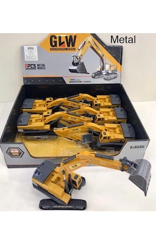 Dozer İş Makinası Oyuncak Kepçe 15cm Ekskavatör Dozer İş Makinası Oyuncak Kepçe 15cm Ekskavatör